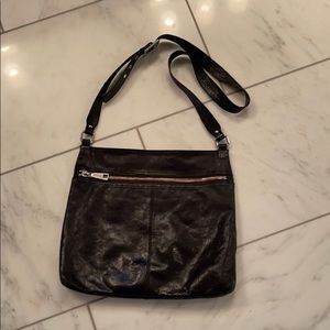 Hobo International leather purse bag black brown